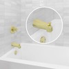 DANCO Universal Tub Spout with Diverter, Polished Brass, 1-Pack (89265)