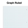 Staples 1-Subject Notebook, 8" x 11", Graph Ruled, 100 Sheets,