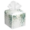 Watercolor Greenery Eucalyptus Leaves Tissue Box Cover Square Leather Tissue