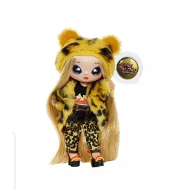 MGA Na Na Na Surprise 3-in-1 Backpack Bedroom Playset Jennel Jaguar Fashion Doll