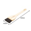 Endoshoji WHK02045 Professional Wooden Handle, Black Brush (Goat Hair), 1.8