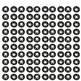 sourcingmap 100 Pcs 4mm x 12mm Internal Tooth Starlock Star Lock Locking Washers