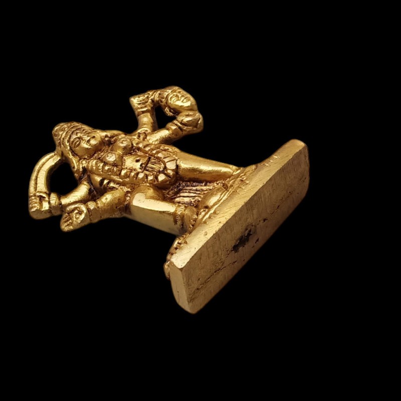 craftslook Brass Kali Statue, 2.75" Inch Maa Kali Statue, Kalika