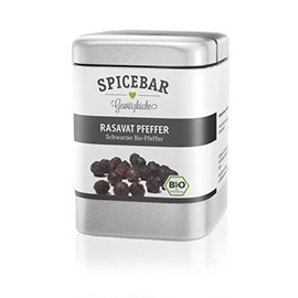 Black Pepper Whole Peppercorns in Premium Organic Quality, Suitable for the Mill, 80 g