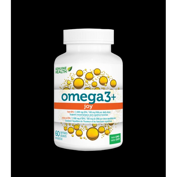 Genuine Health Omega3+ Joy 60 Softgels