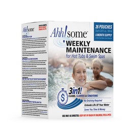 Triple-Action 3-in-1 Weekly Hot Tub Cleaner, Conditioner & Clarifier – Hot Tub Chemicals for Crystal Clear Water – Works on All Hot Tubs & Inflatable Spas – Made in USA – Veteran-Owned (26 Weeks Kit)