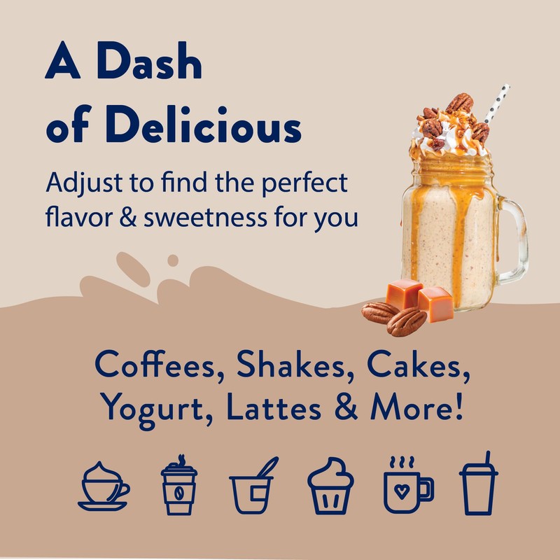 Jordan's Skinny Mixes Syrups Sugar Free Coffee Syrup, Caramel Pecan