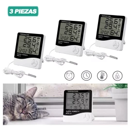 Generic 3set Higrometro Digital Termometro Htc-2 Medidor De Humedad