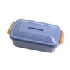 Sabu Staple 377044 Antibacterial Tie Lunch Box, 1 Tier, Blue,