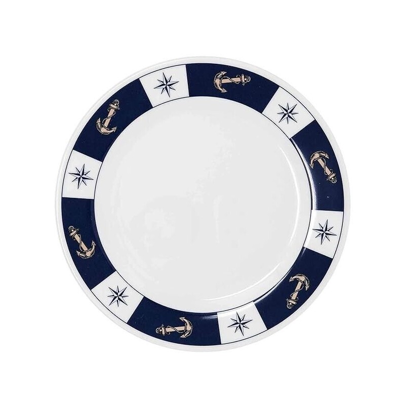 Eval Young Marine Marine Melamine Ware Nautical Boat 5PC Place