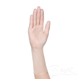 Safe Health Pacer100 Cleanroom Vinyl Disposable Gloves, 12 Inches, Class 100, ISO 5, Clear, Case of 1000, Small, Latex Free, Powder Free