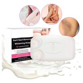 Jabón Aclarado para Axilas, Rodillas y Zonas Íntimas Leche Full - Piel Suave y Radiante