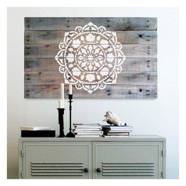 Atma Mandala Stencil for Walls – Wall Stencil Mandala – Reusable Stencil Better Than Mandala Decal – Laser Cut Mandala Template for Painting – Mandala Painting Stencil for Easy décor (36")