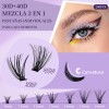280pzskit De Extensiones Pestañas Raíces Curvaturad C 9-16mm