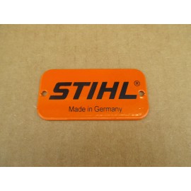 ALUMINUM NAME TAG PLATE FOR STIHL CHAINSAWS 0000-967-2020 WITH HARDWARE
