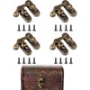 Misuyue Vintage Bronze Lock Clasp Left Latch Hook Hasp 45mm