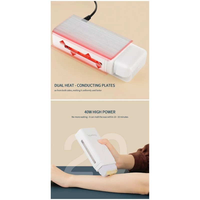 ForeverLily Máquina Fundidora De Cera Roll On Para Depilar Depilación