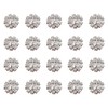 ccHuDE 20 Pcs 15mm Shiny Rhinestone Embellishments Craft Flatback Rhinestone