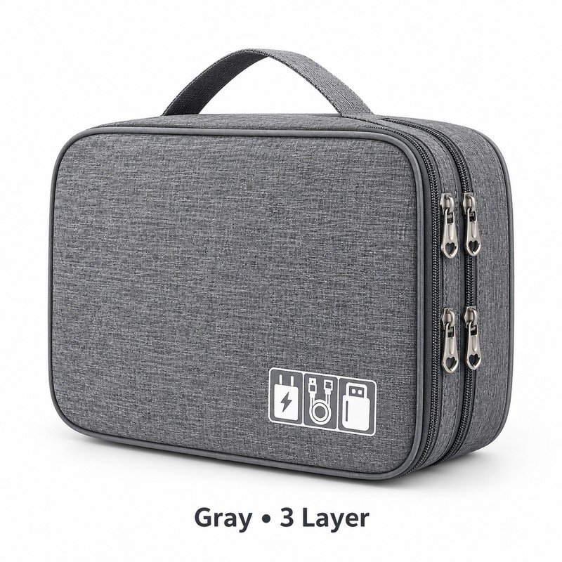 3-Layer Barber Tool Organizer Bag for Hair Styling – Large