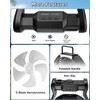 Portable Rechargeable Fan, 20000mAh Battery Powered Camping Fan with LED