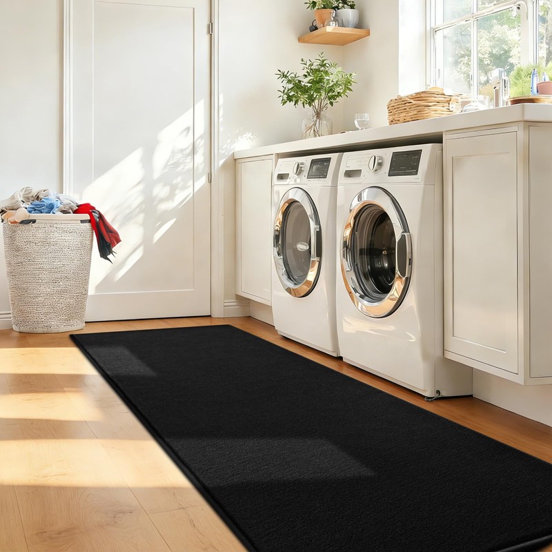 ISEAU 2x6 Soft Runner Rug for Hallway, Washable and Non-Slip,