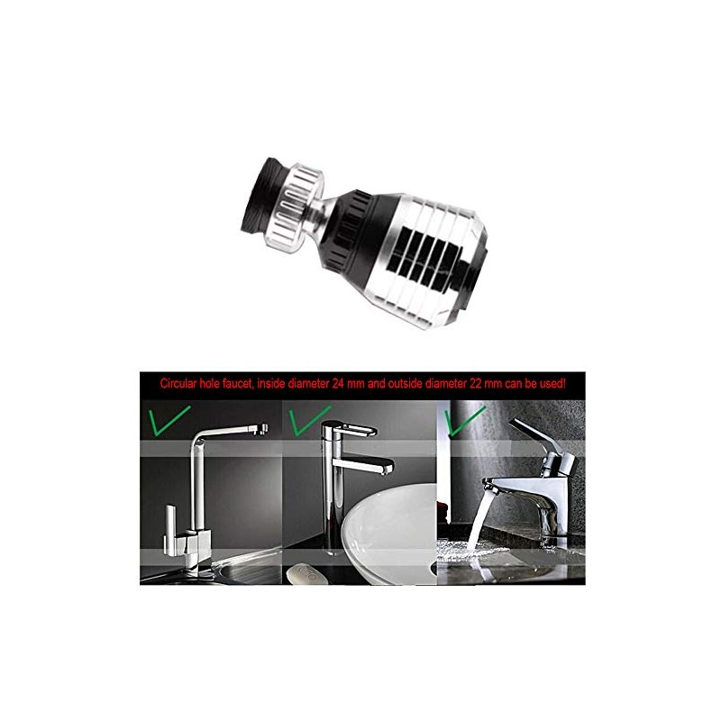 360 Rotate Swivel Water Saving Tap Aerator Diffuser Faucet Nozzle
