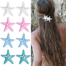 Starfish Hair Clip seashell hair clip Beach Sea mermaid hair accessories for women girl.