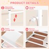 ZHKINGGS Kids Clothing Rack with 2-Layer Storage Shelf and 2