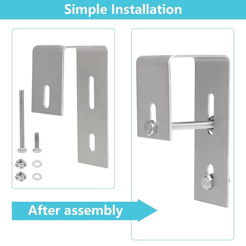 Solar Panel Bracket Balcony, Solar Panel Holder Hook Balcony, Stainless