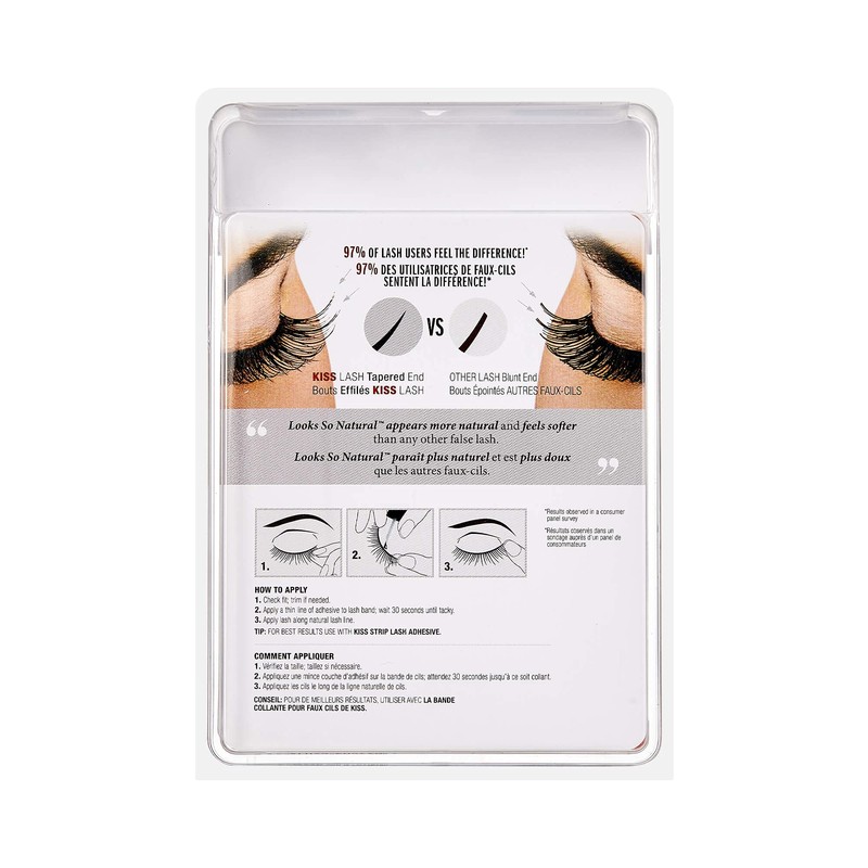 KISS Looks So Natural False Eyelashes Multipack, Lightweight & Comfortable,