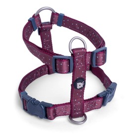 Petface Petface Ditsy Spot Dog Harness, Ox Blood, Large, L