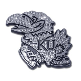 Elektroplate University of Kansas (Jayhawk w/Austrian Crystals) Emblem