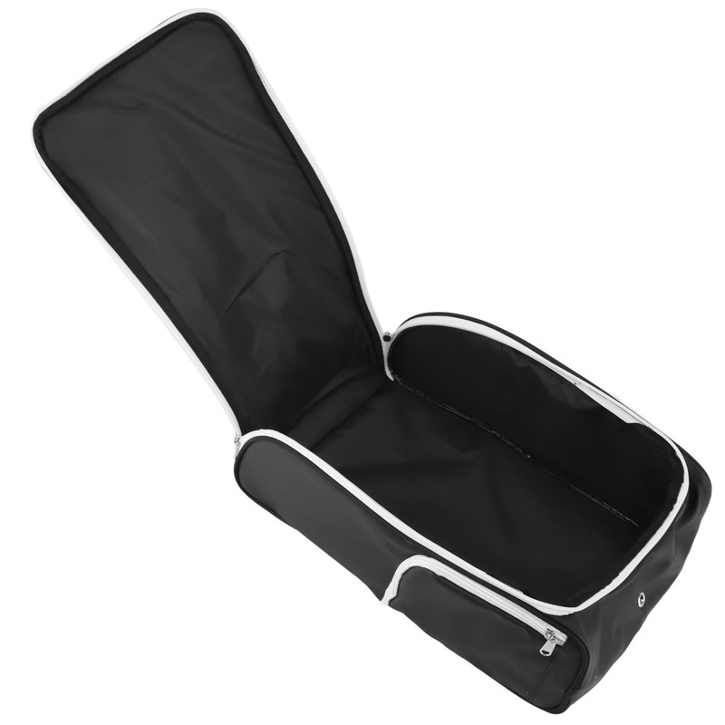 Golf Shoe Bag Convenient PU Leather Black Waterproof Dustproof Sport