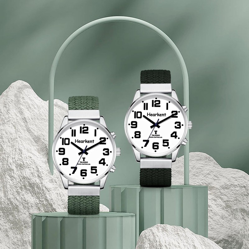 Hearkent British English Talking Watch with Large Numbers Self-Setting for