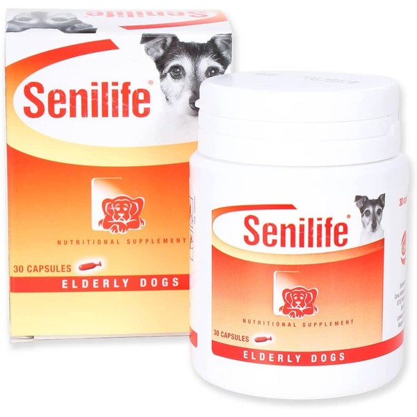 CEVA Animal Health D59010B Senilife Nutritional Supplement for Elderly Dogs- 30 capsules/ box