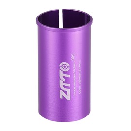 A ABSOPRO Bicycle Seat Post Adapter 30.9mm 1.22" ID 31.6mm 1.24" OD Purple