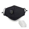 TK FASHION MASK Black Cotton Reusable Washable Face Mask with