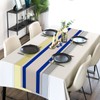 Linen Israel Flag Table Runner Jewish Table Decoration for Passover