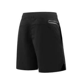 SENBWL - Pantalones cortos deportivos para hombre, que absorben la humedad, con bolsillo trasero con cierre, 6333 Negro, M