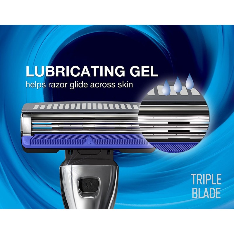 RightFit Fits Mach 3 Mens Razor Blade Refills, 10 Cartridges