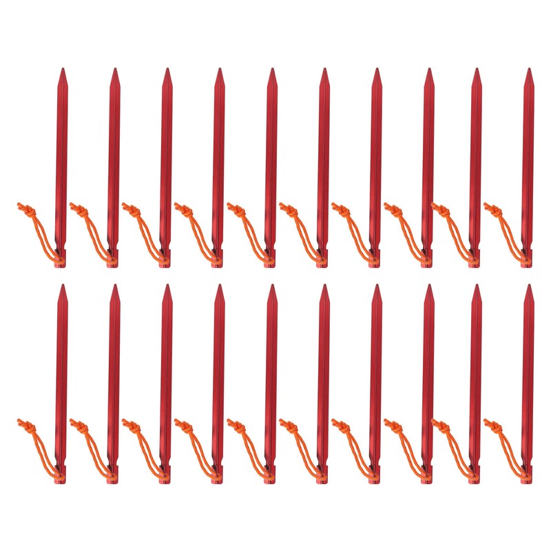 20pcs Tent Stakes V Shape Heavy Duty Tent Peg with