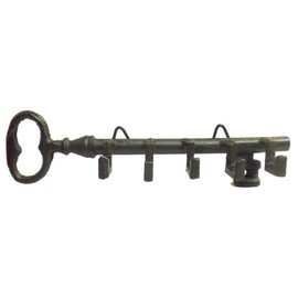 Antique Style Skeleton Key Wall Holder with Hooks