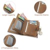 Mens Genuine Cowhide RFID Blocking Soft Leather Wallet with Zipped