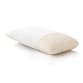 Z 100% Natural Talalay Latex Zoned Pillow, Queen - Low Loft Firm