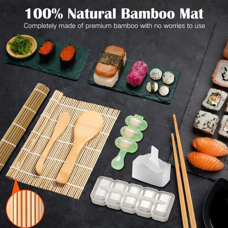 SmileTools Sushi Making Kit, 28 in 1 Sushi Roller Kit