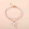Cimenexe Bohemian Layered Pearl Dangle Bracelets Gold Pearl Beads Bracelet