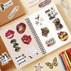 50PCS Downtown Aesthetic Stickers Cool Girls Y2k Stickers(Golden)