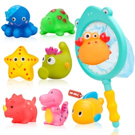 Jovicos No Hole No Mould Baby Bath Toys - 9PCS Dinosaurs Sea Animals Bath Toys For 1 2 3 4 Year Old Boys Girls Toddler Kids Swimming Pool Toys