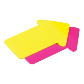 Avery Sticky Notes, See-Through, Arrow, 1.62 x 2.75 Inches, Yellow and Magenta, 2 Pads, 30-Arrows/Color, 60 Sheets
