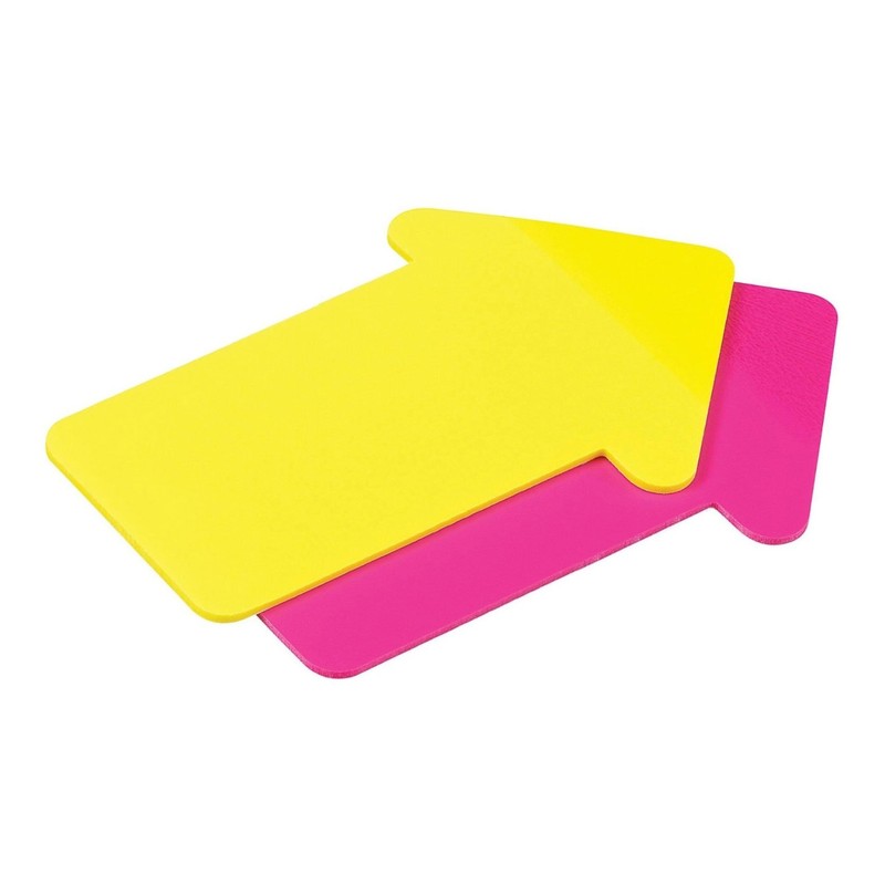 Avery Sticky Notes, See-Through, Arrow, 1.62 x 2.75 Inches, Yellow